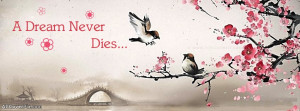 Dream Never Dies Quote Cover for FB
