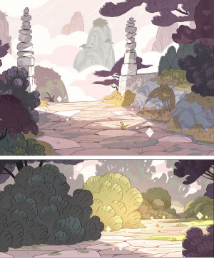 Novos Cenários Do Seriado Steven Universe