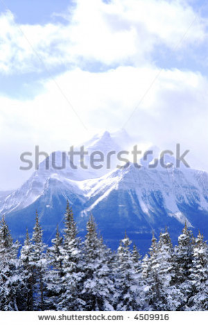 Beautiful Winter Rocky Mountain Landscape Royalty Free Stock Images ...