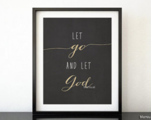 ... Christian wall art, Scripture print, chalkboard quote art, gold quote