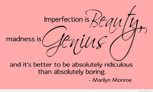 Cute Quotes About Beauty Cool Cute Imperfection Quote Genius Quotes ...