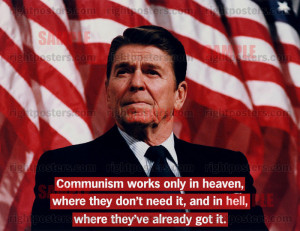 Reagan Anti-Communism Poster