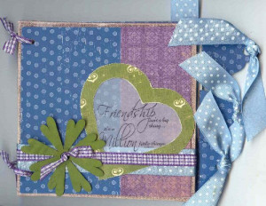 Quick Quotes Scrapbook Project Friendship Canvas Mini Book