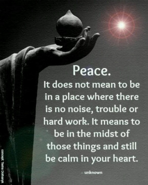 Have Inner Peace, Still & Calm At All Times Of Active Behavior