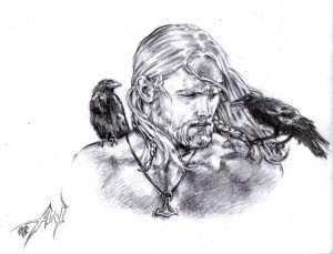 Viking Warrior Sketch