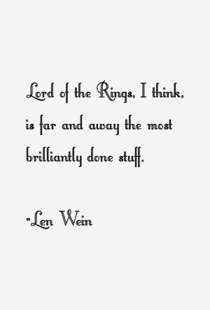 Len Wein Quotes & Sayings