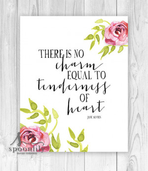 Jane Austen Quote, Austen Typography Print, Book Lover Wall Art ...