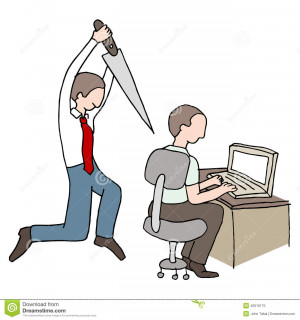 Stabbed In The Back Clipart Back stabbing coworker