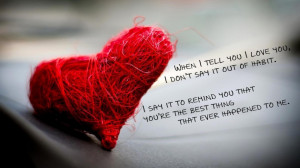 Red Heart Made By Tears And Beautiful Quote About Love