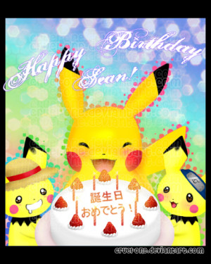 Pin Pok Mon Happy Birthday