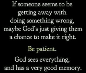 Be patient with others