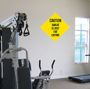 Funny-Gym-Motivational-Wall-Decal-Quote-Fitness-Weight-Loss-Exercise ...