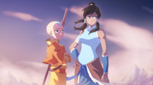 Avatar Tribute: Aang and Korra by moxie2D