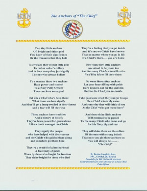 United States Navy Chief Petty Officer Creed (New Creed)