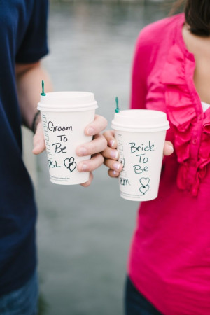 Bride and Groom Starbucks