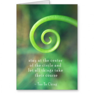 Taoism Inspirational Quote Greeting Card