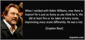 Robin Williams, now there is improv! He is just as funny as you think ...