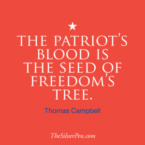 Day Quotes: Memorial Day Quote By Thomas Campbell In Orange Theme ...