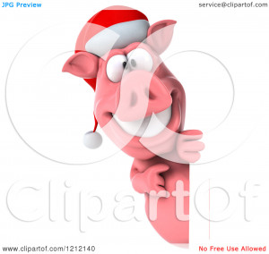 Royalty Free Christmas Pig
