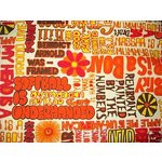 eBay Image 1 Vintage Fabric Material Hippie 60s 70s Hippie Sayings