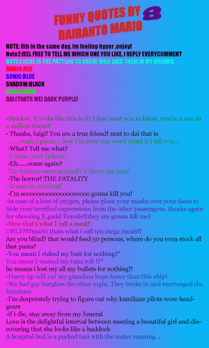 Funny Quotes8+mario+sonic+co by SupremeSonrio