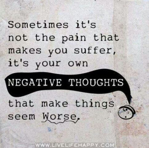 Get rid of negative thoughts