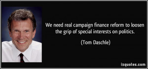 We need real campaign finance reform to loosen the grip of special ...