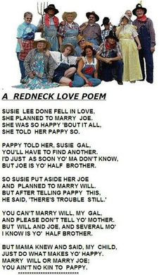funni stuff laugh redneck hillbilli humor redneckcowgirl stuff poem ...