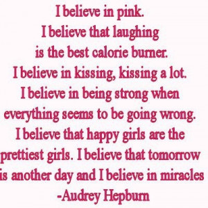 audrey hepburn, girls, kissing, laughing, love, pink, quote
