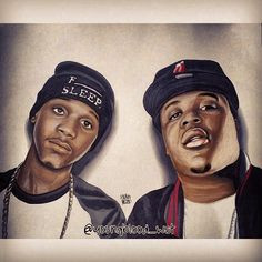 Portrait of Lil Snupe and Lil Phat by Young Blood Instagram ...