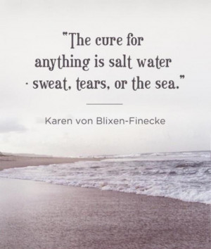 Salt water cures everything!