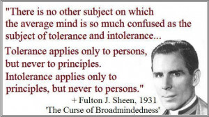 tolerance/intolerance