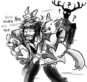 magicbunnyart: In which Will Graham runs away with his dogs and lives ...