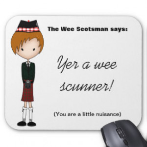 Humourous Scottish Dialect Scotsman Mousepad 2