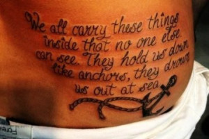 Sea Quote Tattoos Best quote tattoos tattoo