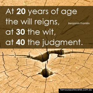 Quotecard At 40 the Judgment