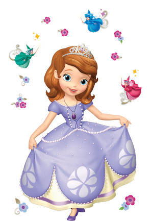 Princess Sofia Giant Peel and Stick Decal - Wall Sticker Outlet