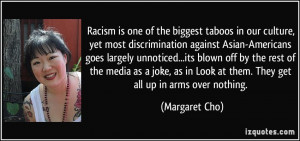 Racism is one of the biggest taboos in our culture, yet most ...