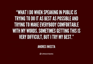 quote Andres Iniesta what i do when speaking in public 131028 3 png