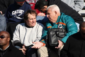 Bill Parcells and Bill Belichick 2009 Senior Bowl jpg