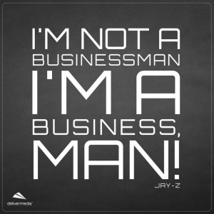 Marketing philosophies, graphically designed. Quote by Jay Z.