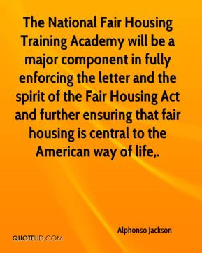 Alphonso Jackson - The National Fair Housing Training Academy will be ...