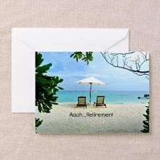 Aaah...Retirement, tropical beach sc Greeting Card for