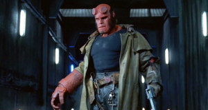 Photo of Ron Perlman, who portrays Hellboy , in 