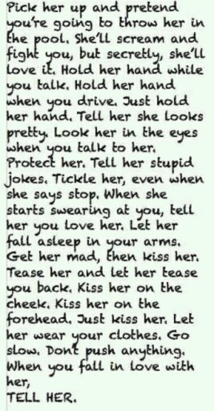 TELL HER..