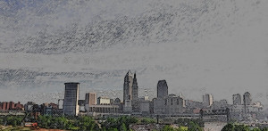 Cleveland Ohio Skyline 590