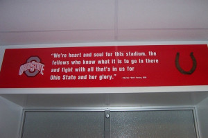 Football Locker Room Signs The sign above the door in the