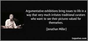 ... curators who want to see their pictures valued for themselves