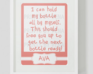 Funny Baby Sayings ~ Personalized Baby Art Print ~ 8x10 #1035