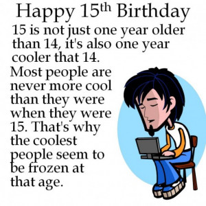 15th Birthday Card Messages